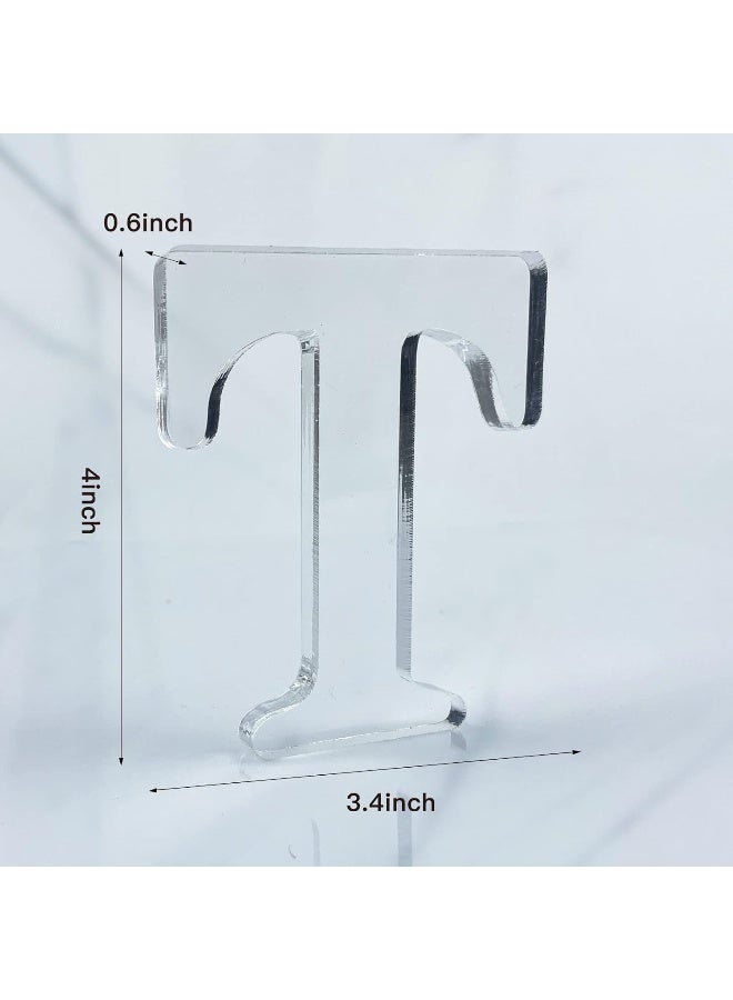 TPGP 4 Inch Designable Acrylic Letters Unfinished Acrylic Letters For Wall Decor Decorative Standing Letters Slices Sign Board Decoration For Craft Home Party Projects (T) - Image 2