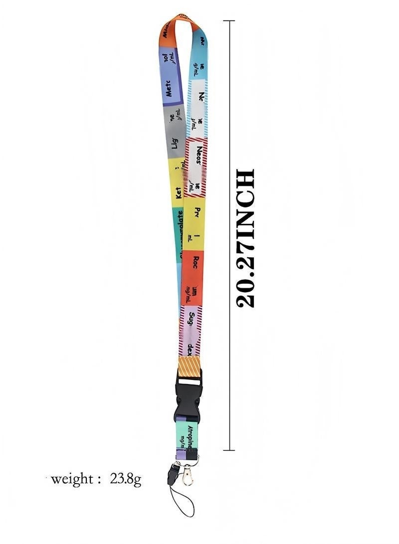 2 Pcs Starry Sky Neck Lanyards Detachable Key ID Badge Holder Lanyards with Release Buckle for Teacher Teens - Image 2