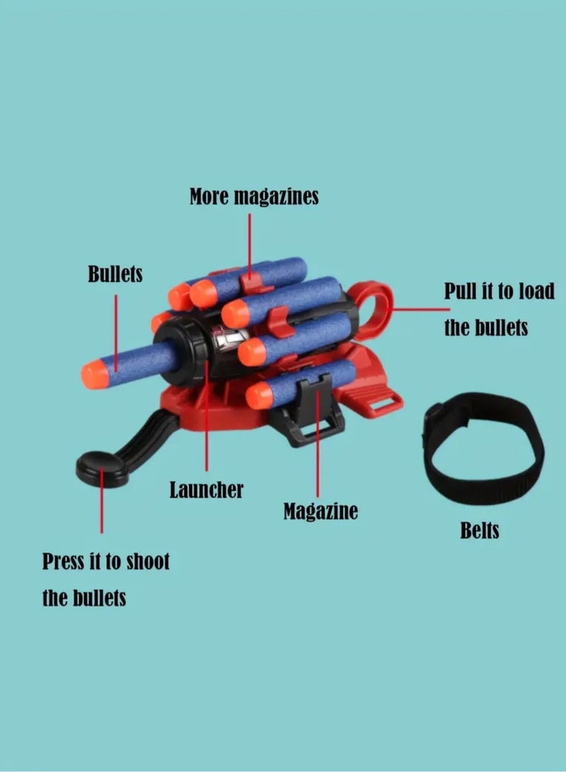 Just Quality Spider Man Launcher Gloves, Superhero Spider Web Shooting Game for Kids, Spider Shooting Toy, Spider Man Launcher Gloves Educational Toy, Spider Launcher Wrist Toy Costume Cosplay Superhero Toy Gift - Image 5