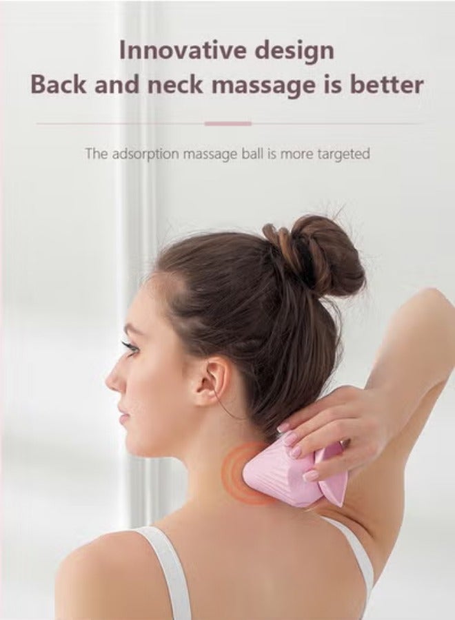 كرة تدليك كهربائية لتخفيف الألم | جهاز تدليك لليد والرأس والقدم | تمارين اللياقة البدنية وتحرير اللفافة العضلية | الضغط المهدئ لتخفيف التوتر واسترخاء العضلات - Image 4