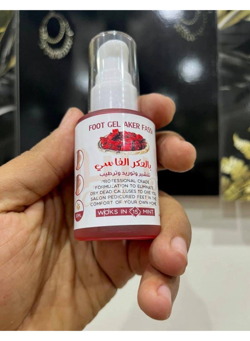 Aker Fassi Foot Peeling and Smoothing Gel - 30ml | Get rid of dead skin and cracks in 15 minutes - Removes dead skin and cracks - Softens heels - Instantly brightens and smooths - Treats roughness and dryness - Results from the first use - Image 2