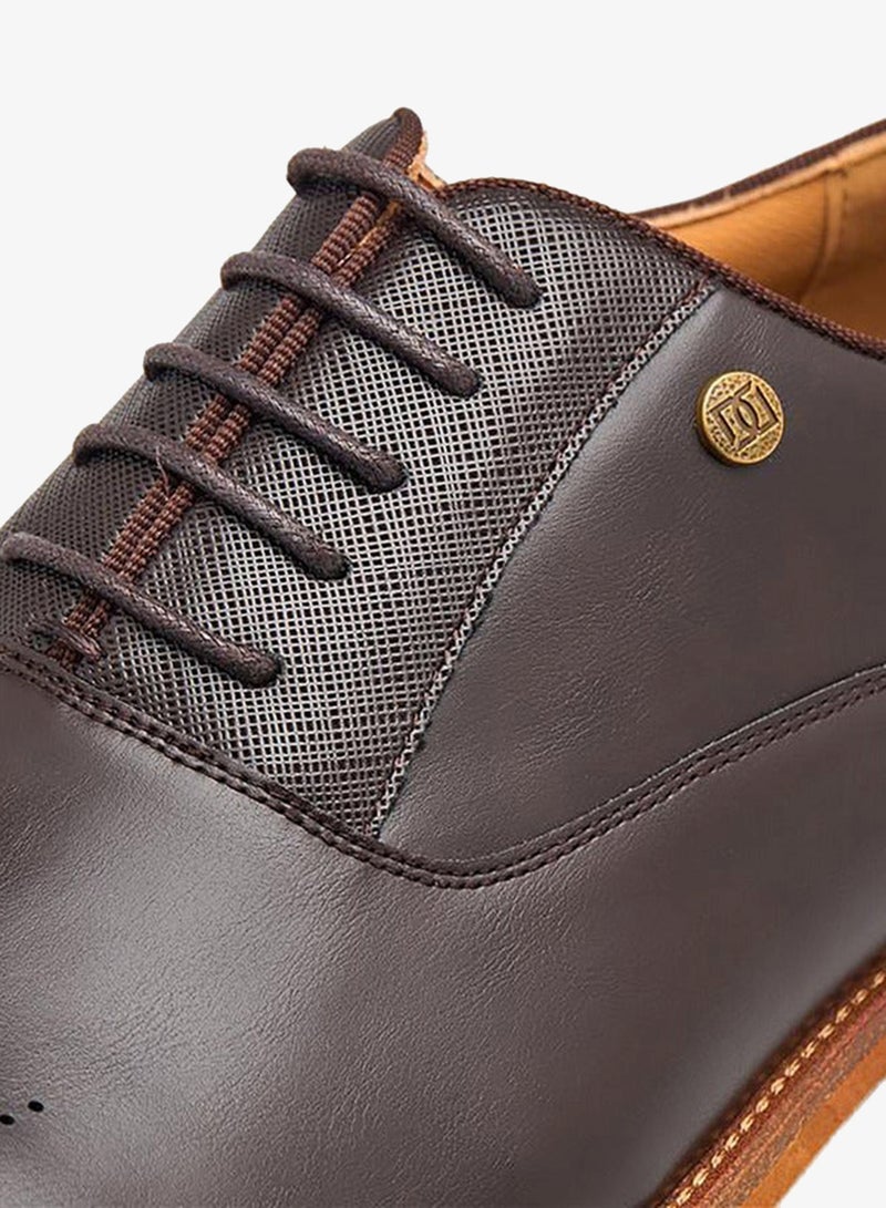 DUCHINI Men Lace-Up Oxford Shoes - Image 4