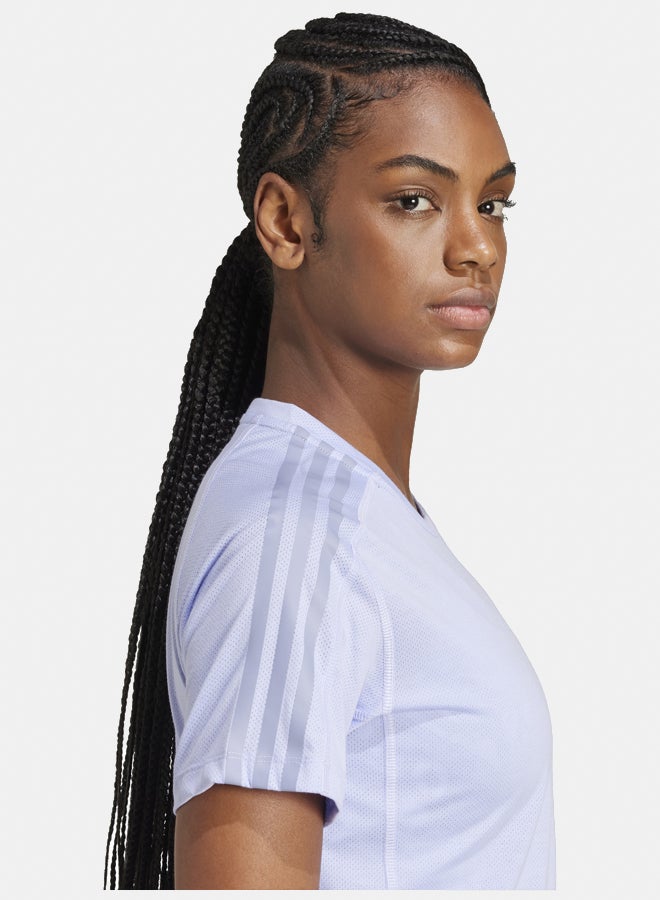 Adidas own the run 3 stripes women's t-shirt - Image 3