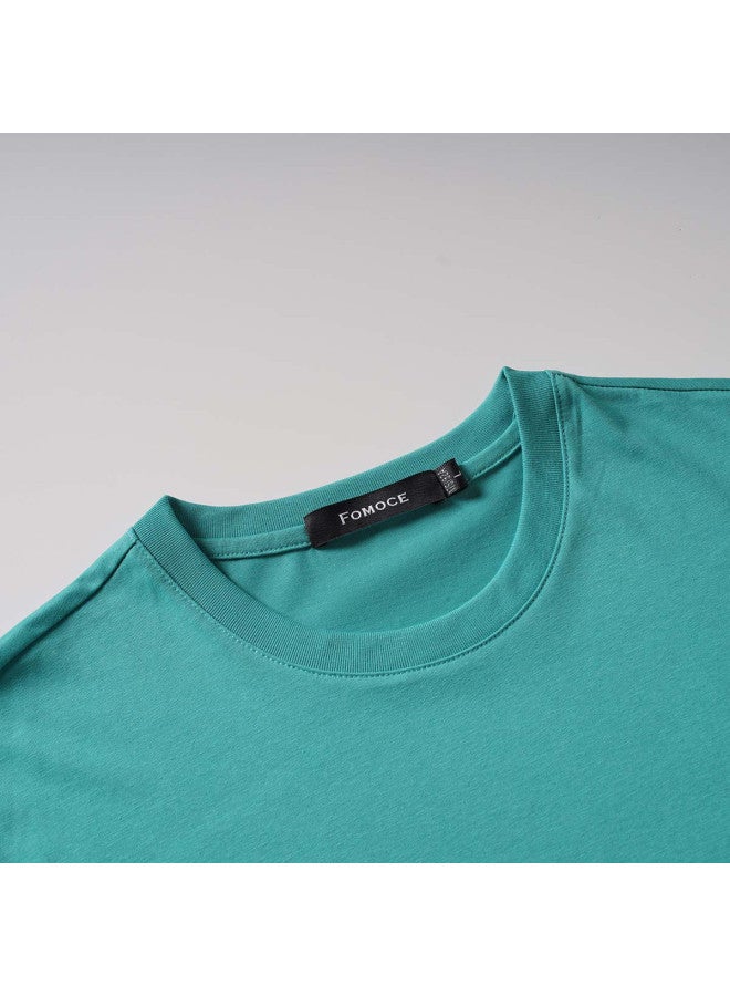 Fomoce Men's Wear Summer Slim Fit Round Neck Short Sleeve T-shirt For Men - Image 5