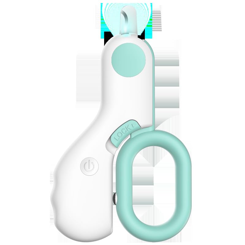 VALUEVIBES Small Animal Nail Clipper, Cat Nail Clipper with LED Light, Best Cat Claw Care Kit for Home Grooming, Professional Grooming Tool for Small Dog Cat Puppy Kitten (Mint Teal) - Image 1