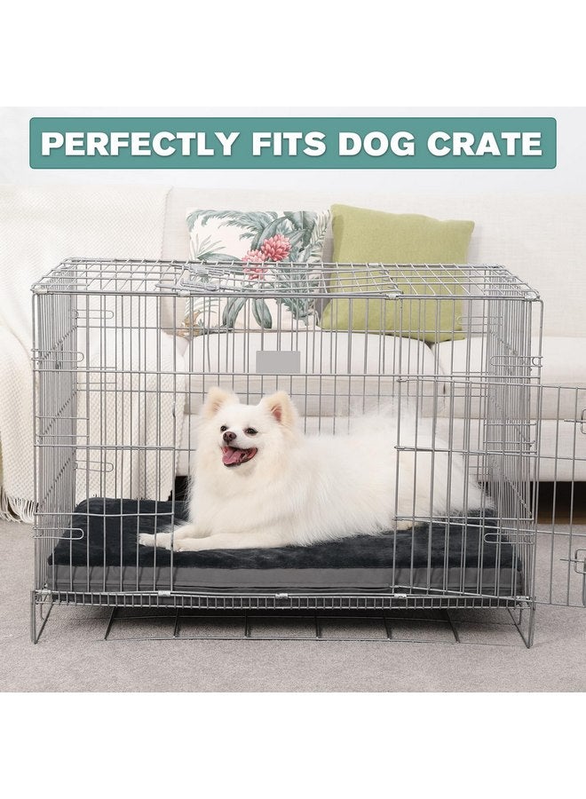 Vonabem Waterproof Dog Bed Medium Small Size Dog, Orthopedic Washable Crate Pad 29 inch, Foam Pet Bed with Removable Cover Reversible, Anti-Slip Bottom Kennel Pad, 29"x18", Dark Gray - Image 4