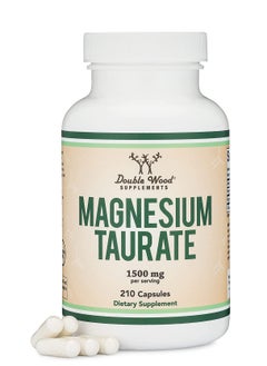 Double Wood Supplements Magnesium Taurate 210 Capsules  - Image 1