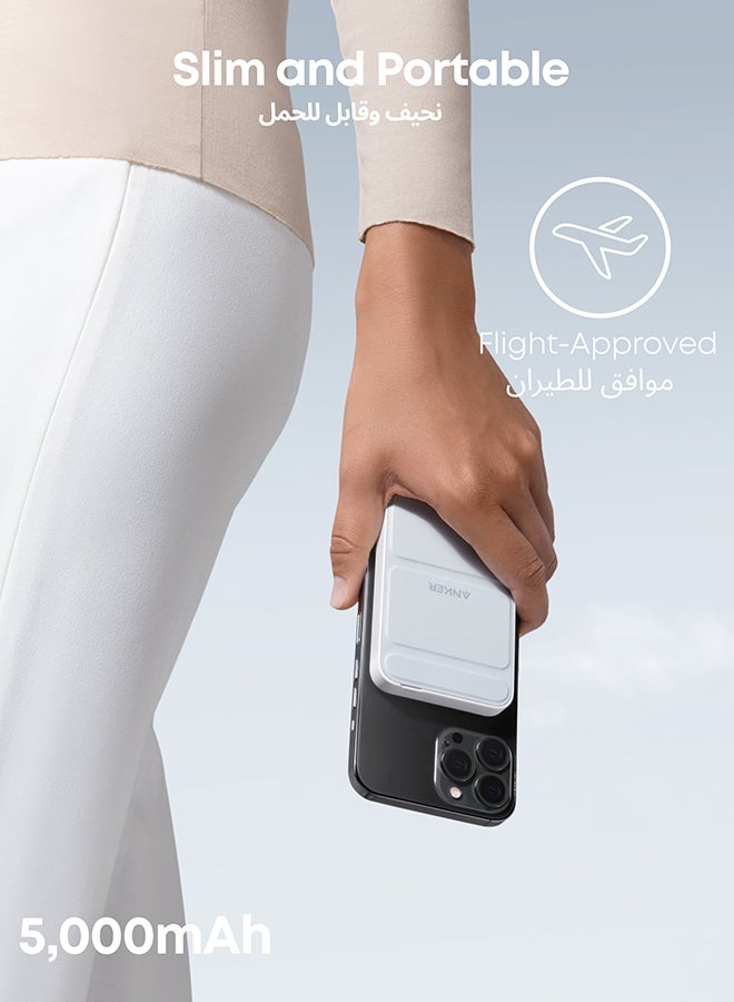 Anker Power Bank, 622 Magnetic Battery (MagGo), Foldable Magnetic Wireless Portable Charger and USB-C for iPhone 16/16 Plus/16 Pro/16 Pro Max, iPhone 15/14/13 Series - Image 5