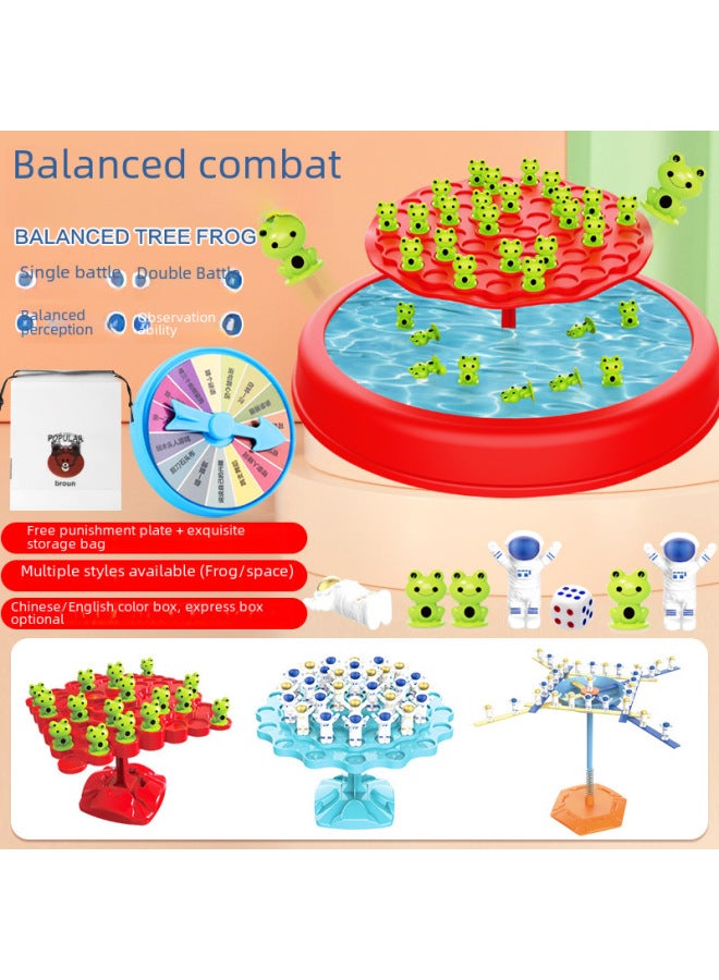 One Piece Table Game Toy Balance Tree Fun Four Chess Face-changing Rubik's Cube Hidden Building Blocks Toy-Color:【color Box】 Extra Large Slim Penguin-scoring Ice Knocking Penguin 275g - Image 4