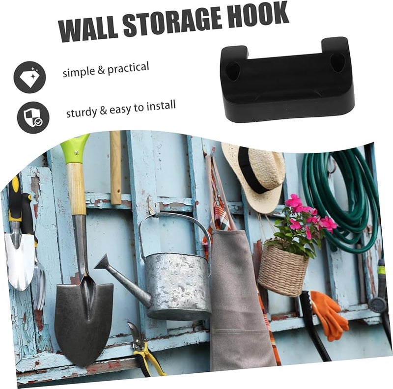 حامل خرطوم الحديقة المثبت على الحائط، رف تخزين، حامل بلاستيكي متين لتنظيم الفناء - Image 4