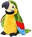GREUS 9 Cute Talking Parrot Repeats What You Say Electronic Interactive Plush Toy Stuffed Animal Record Parrot Waving Wings Funny Bird Toys for Children Girls Boys Best Xmas Gift Green Parrot - Image 2
