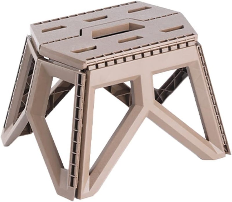SEVIA SEVIA Geometric Design Foldable Stool Heavy Duty Indoors and Outdoors Folding Stool for Mountain Climbing Camping Barbecues Fishing Athletic Meets Long Trips Gardens  - Image 1
