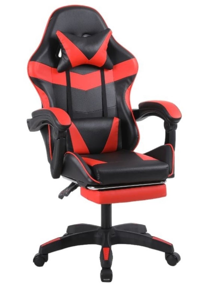 PENG GENERAL Gaming Chair with Footrest, Racing Gaming Chair, Computer Gamer Chair Ergonomic Game Chair with Adjustable Headrest and Lumbar Support - Image 1