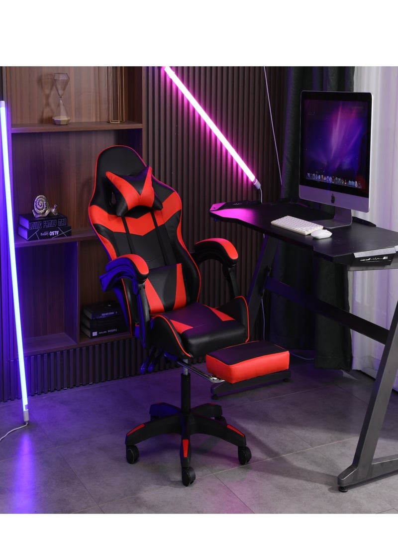 PENG GENERAL Gaming Chair with Footrest, Racing Gaming Chair, Computer Gamer Chair Ergonomic Game Chair with Adjustable Headrest and Lumbar Support - Image 2