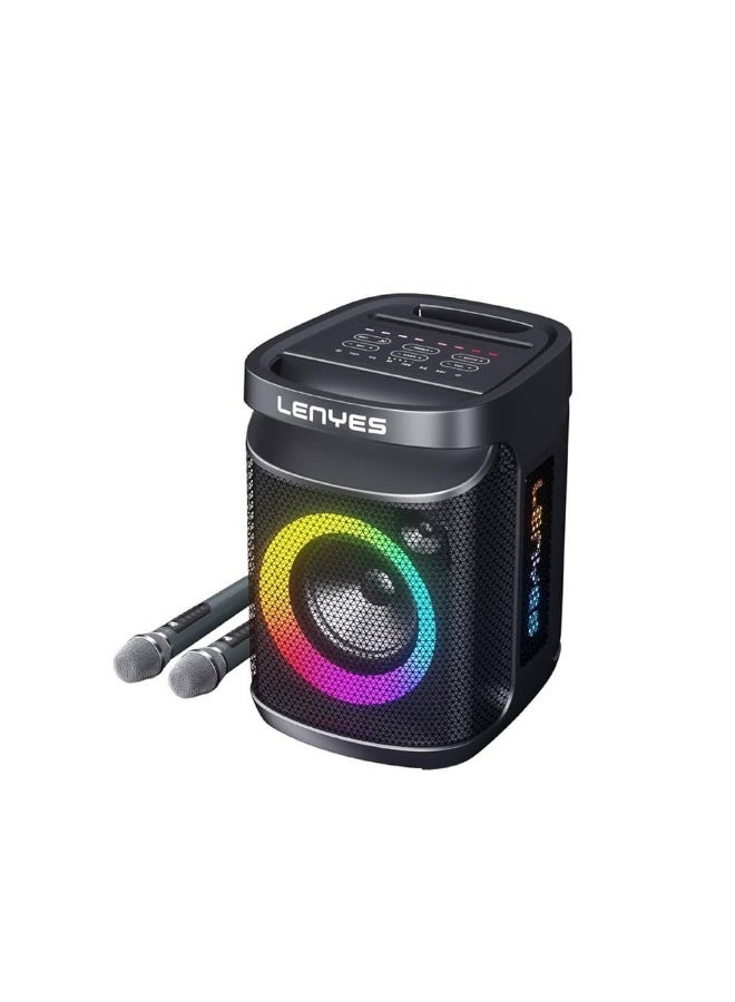 Lenyes S881 Portable Party Speaker | Bluetooth 5.0 | Deep Bass & RGB Lights - Image 2