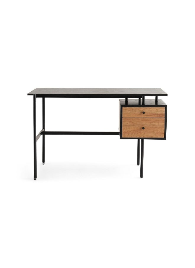 Pan Home Calva Office Desk- Natural And Black  - Image 5
