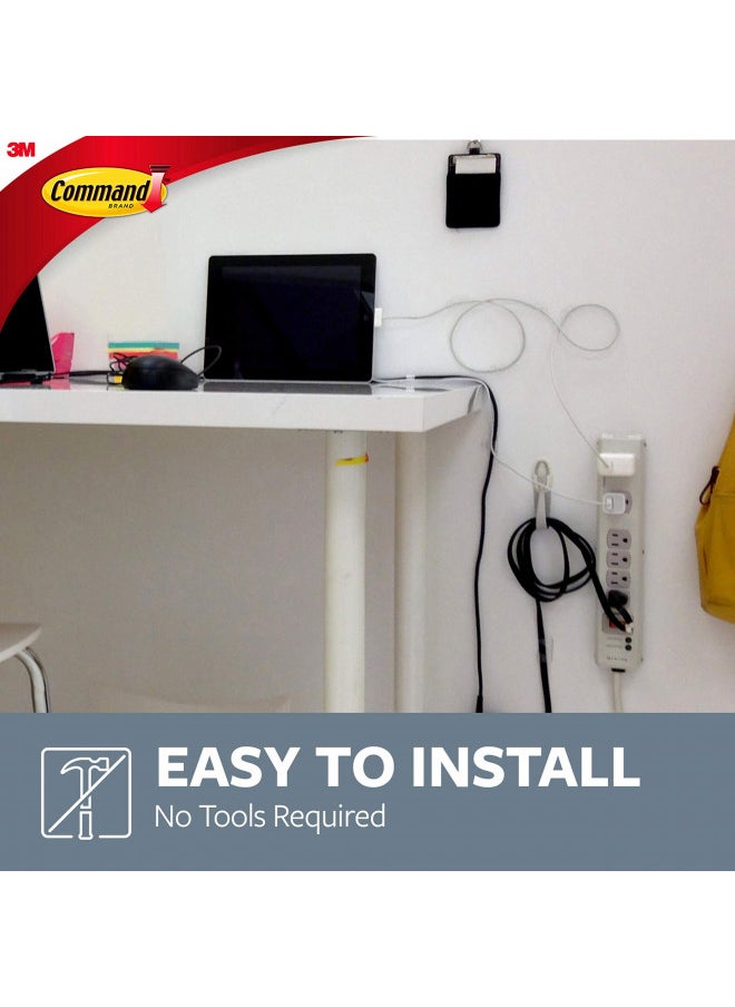 Command Command 17304 Organizer, 2 (17304-ES) Medium Cord Bundler, White, 2 Count  - Image 4