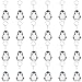 Mirabuy 24 Pack Penguin Keychains Key Rings for Polar Arctic Winter Animals Lovers Penguin Keyrings forPolar Animals Lovers Gifts - Image 3