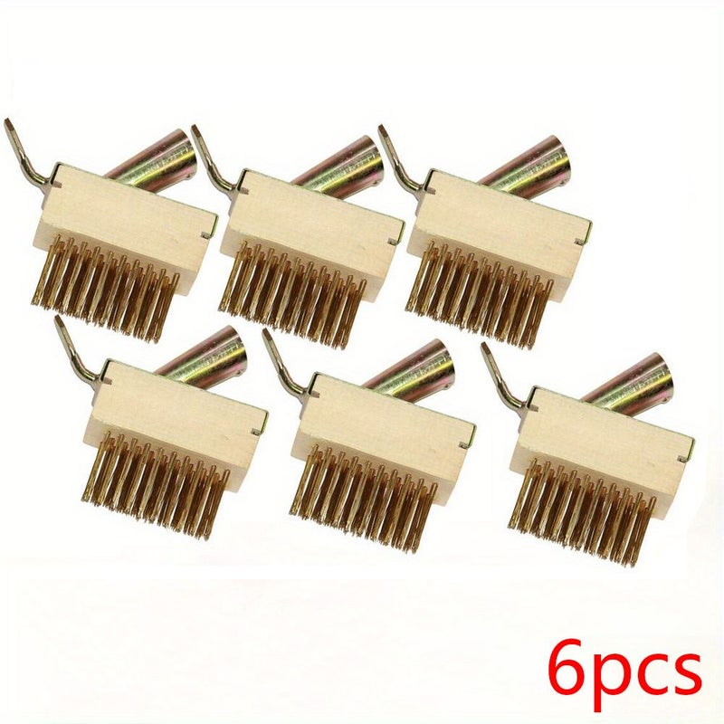 فرشاة مشتركة، مكشطة مشتركة، منظف مشترك، فرشاة خدش، فرشاة فولاذية، 6 قطع - Image 1