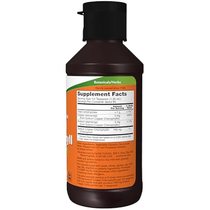 Now Foods Supplements, Extra Strength Liquid Chlorophyll, Mint, Internal Deodorizer*, Promotes Clean - Image 3