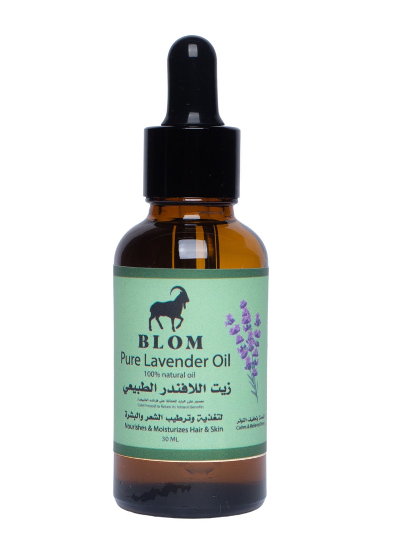 BLOM - Bloom Lavender Oil 100% Pure Natural Cold Pressed 30ml – Perfect Care for Natural Beauty and Complete Comfort Best Natural Oils for Hair and Skin Care - Image 1