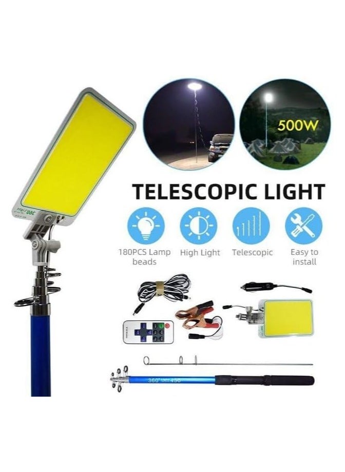 Shopit Camping Light, Outdoor Multifunction COB Led Light with Remote Control, 800W 5M 48000LM Portable Detachable Multi-Mode Light for Camping, Garden, Fishing, Emergency Car repair  - Image 4