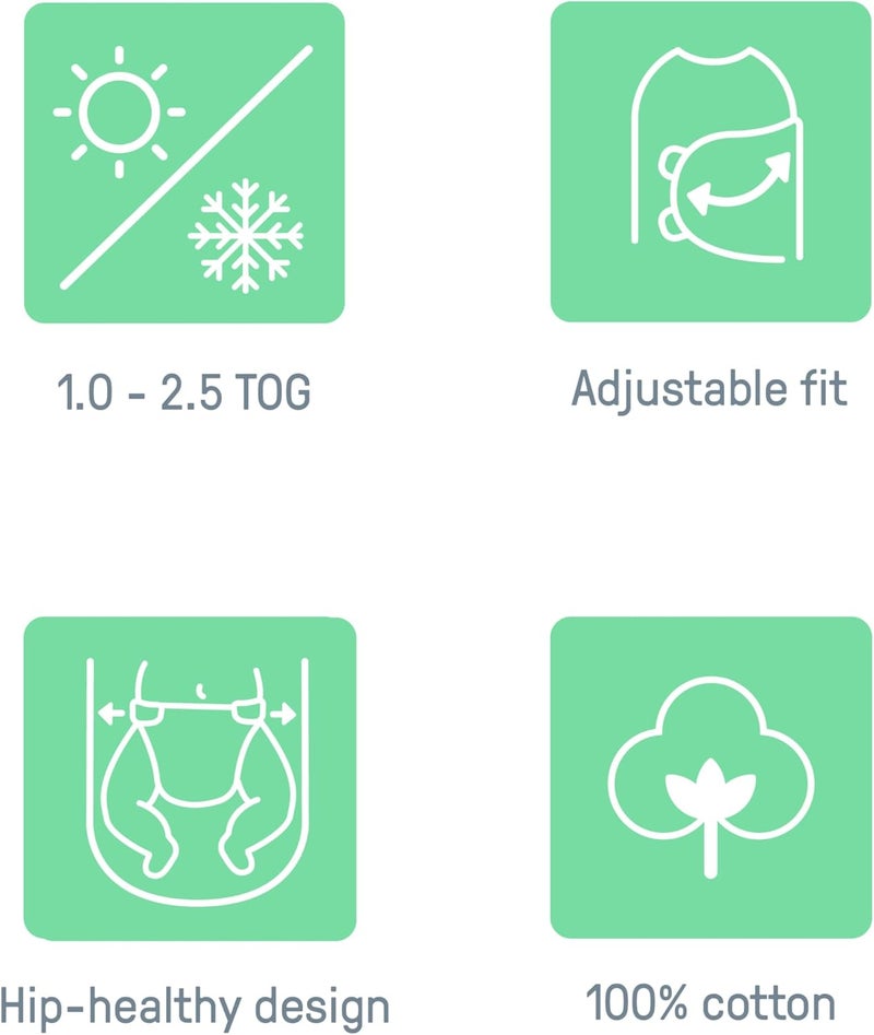 SwaddleMe بواسطة إنجينيتي سواتل بيبي لجميع الفصول، 2 طبقات قابلة للتغيير من 1.0 إلى 2.5 توغ، الحجم 0-3 أشهر، 7-14 رطل - أمواج الأحلام - Image 3