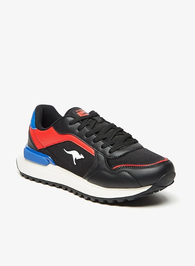 كانغاروس Men's Textured Lace-Up Sneakers