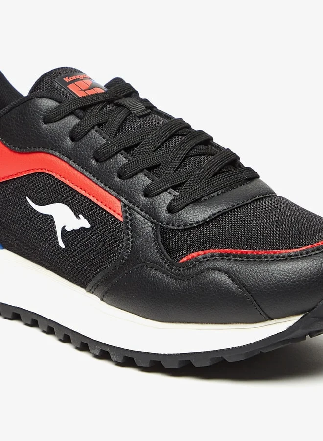 كانغاروس Men's Textured Lace-Up Sneakers