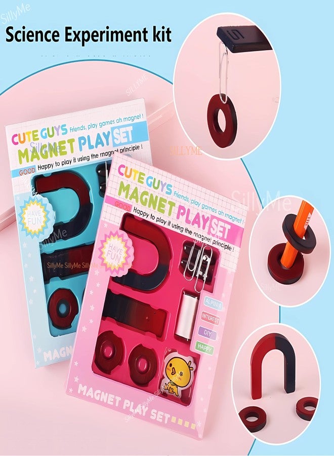 SILLYME 6pcs Small Educational Magnetic Science Experiment Kit - Return Gifts Birthday Party for Kids - Return Gift for Kids Birthday Age 6-10 8-12 Years - Image 3