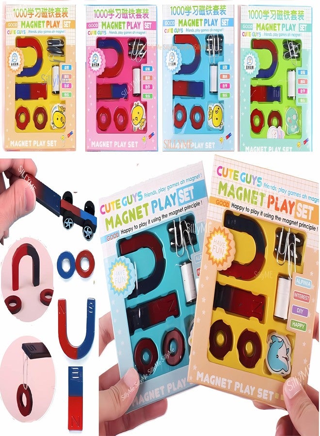 SILLYME 6pcs Small Educational Magnetic Science Experiment Kit - Return Gifts Birthday Party for Kids - Return Gift for Kids Birthday Age 6-10 8-12 Years - Image 1