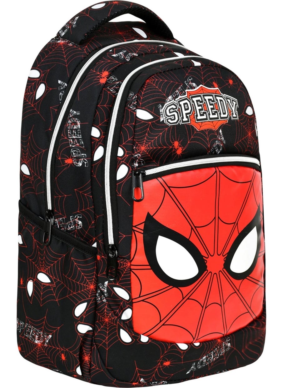 Çantaland - 3-Piece School Set, Spiderman Patterned Primary School Bag + Lunch Box + Pencil Case - Image 1