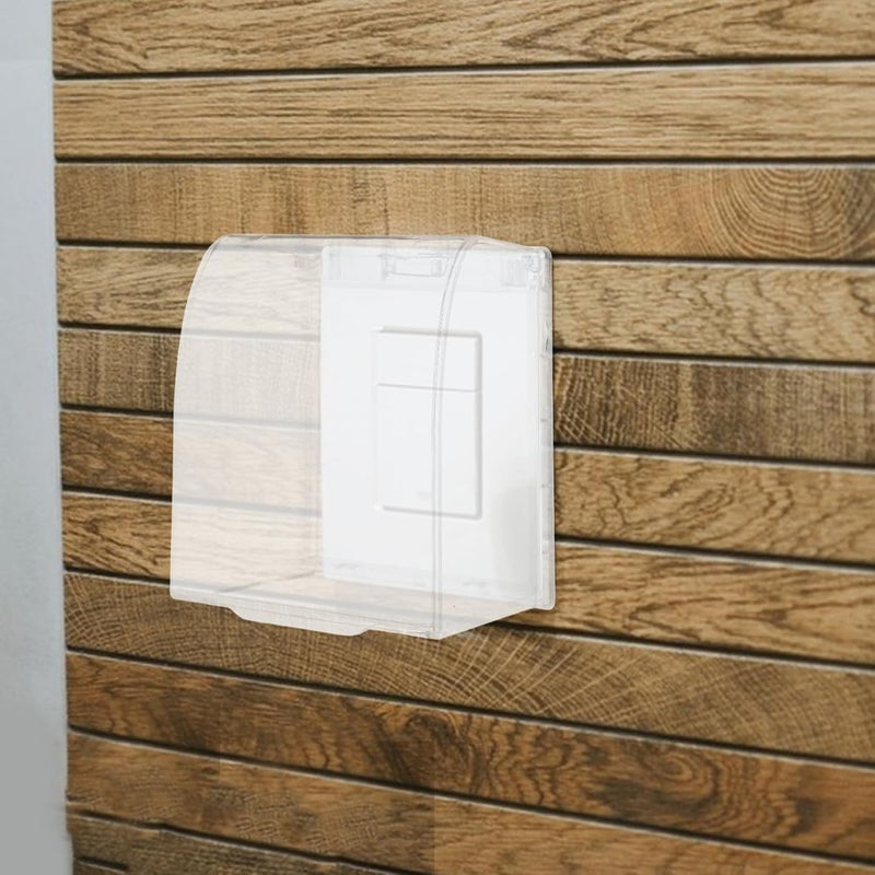 Uonlytech Outdoor Socket Cover Plastic Power Outlet Protector for Rainy Weather Fits Standard Sockets Easy Installation and Robust against Debris - Image 5