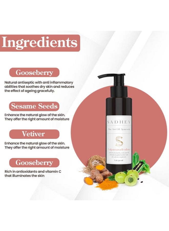 Sadhev - Brightening Nalpamaradi Tailam 150 ml - Image 2
