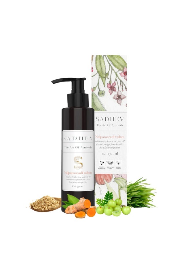 Sadhev - Brightening Nalpamaradi Tailam 150 ml - Image 1