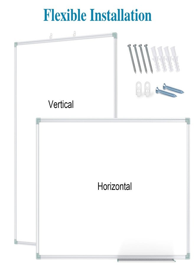 Lockways White Board Dry Erase Board 36 x 24 Inch, Magnetic Whiteboard 3 x 2, Silver Aluminium Frame for School Office and Home - Image 3