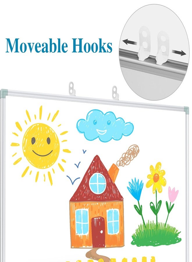 Lockways White Board Dry Erase Board 36 x 24 Inch, Magnetic Whiteboard 3 x 2, Silver Aluminium Frame for School Office and Home - Image 5