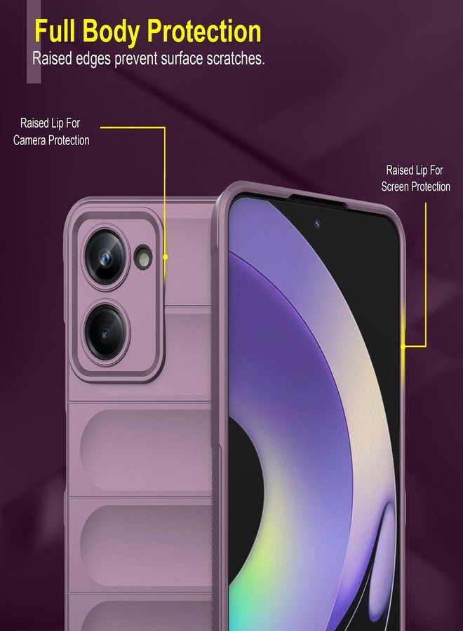 Zapcase Back Case Cover for Realme 10 Pro 5G | Compatible for Realme 10 Pro 5G Back Cover | Liquid Silicon Magic Case with Camera Protection | Lavender - Image 3