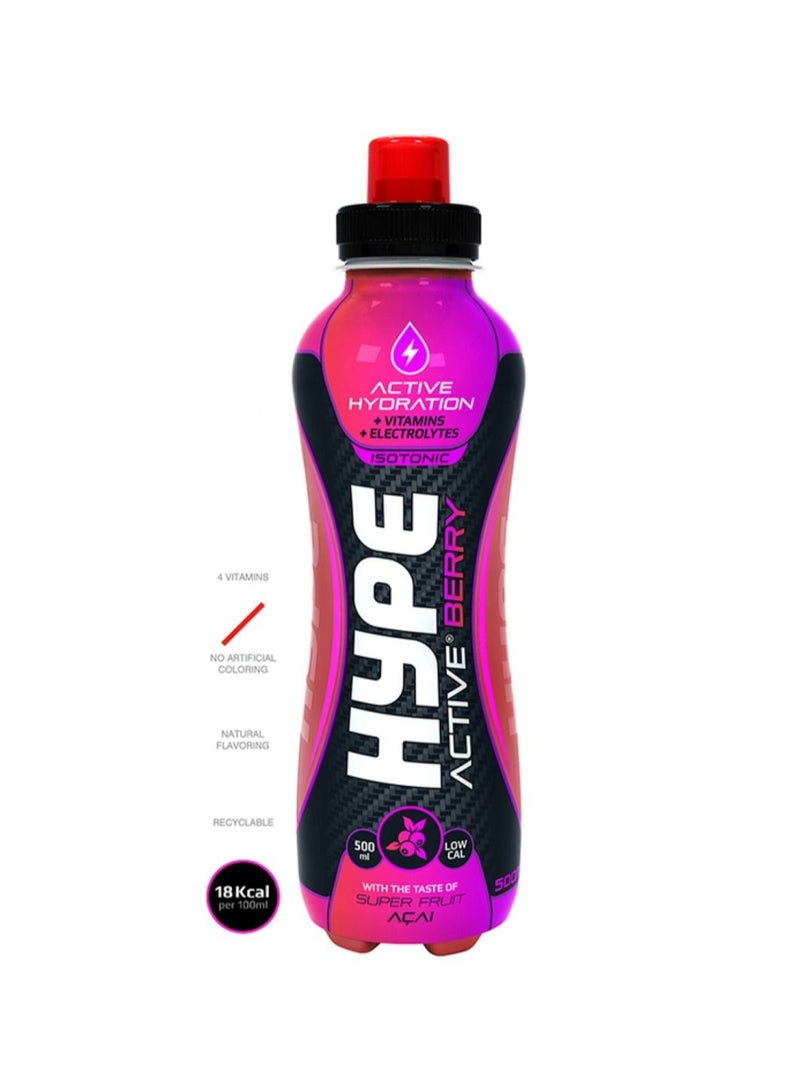 Hype Isotonic Sports Berry 500 ML