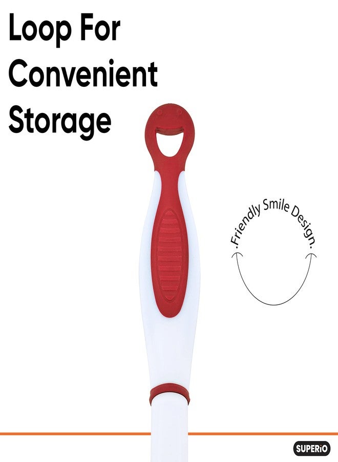 Superio Rubber Squeegee, 2 Pack, Streak Free All Purpose Window Squeegee, Comfort Grip Handle and Hanging Hook (Red, 10 Inch- 2 Pack) - Image 4