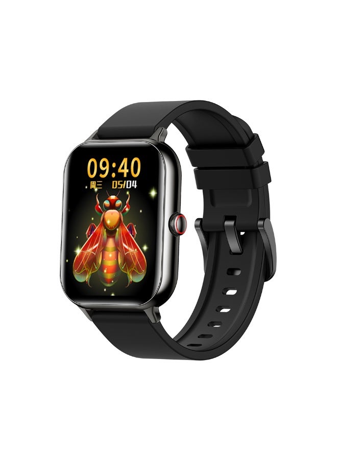 KUMI U6 Smart Watch 1.96" AMOLED Display, GPS+GLONASS, AI ChatGPT, 100+ Sports Modes, Heart Rate & SpO₂, Music, 5ATM Waterproof – Grey - Image 1