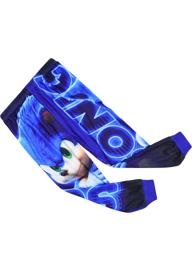 Cartoon Sonic Hedgehog Children's Clothing Sets Boy Sleepwear Long Sleeved Pants Clothes Kids Pajamas - Image 5
