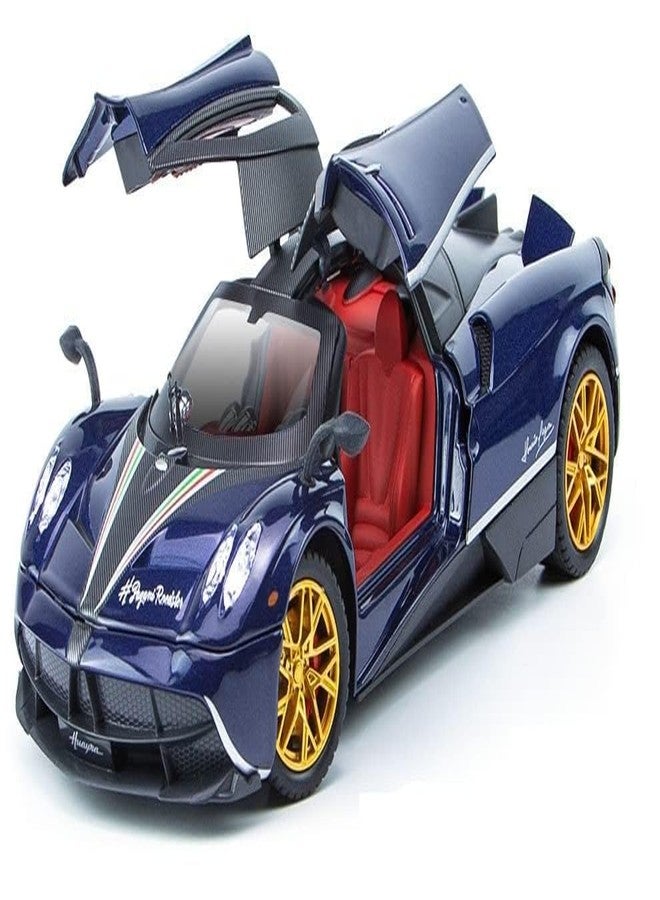 Sky Tech® Pagani Huayra 1:32 Model Car Exclusive Alloy Metal Pull Back Die-cast Car Diecast Metal Toy car with Openable Doors & Light Music Best Gifts Toys Kids【Colors as Per Stock】 - Image 1