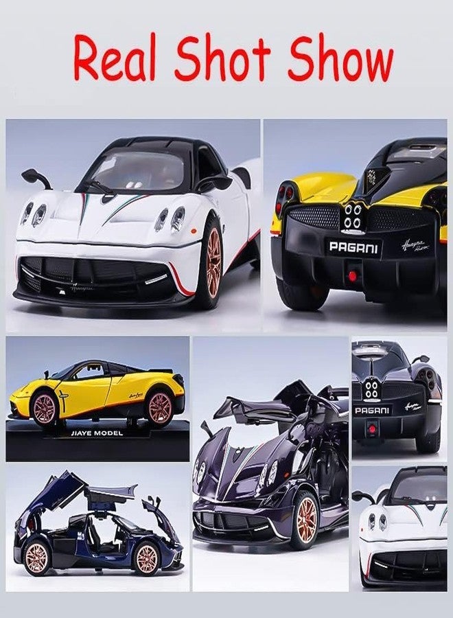 Sky Tech® Pagani Huayra 1:32 Model Car Exclusive Alloy Metal Pull Back Die-cast Car Diecast Metal Toy car with Openable Doors & Light Music Best Gifts Toys Kids【Colors as Per Stock】 - Image 3