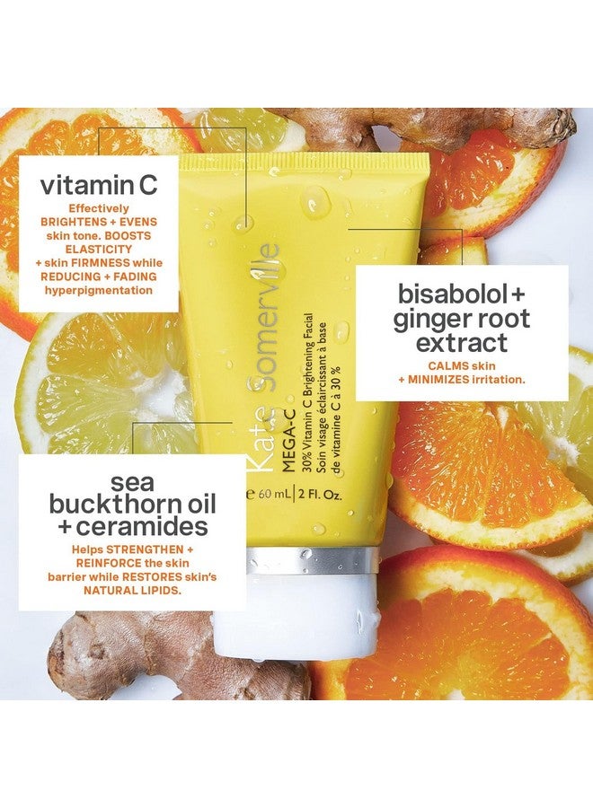كيت سمرفيل كيت سومرفيل ميجا-سي ٣٠٪ فيتامين سي لتفتيح الوجه - قناع تفتيح قوي من الدرجة الطبية، ٢ أونصة سائلة - Image 2