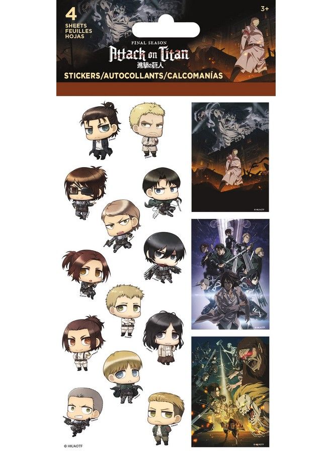 Trends International Attack On Titan 4 Sheet Standard Stickers - Image 2