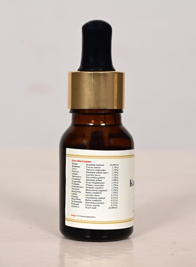 AGATSYA Kumkumadi Oil | Agatsya Kumkumadi Taila 15ml | Ayurvedic Face oil with Pure Saffron | No added Preservative & Color| 100% Natural - Image 4