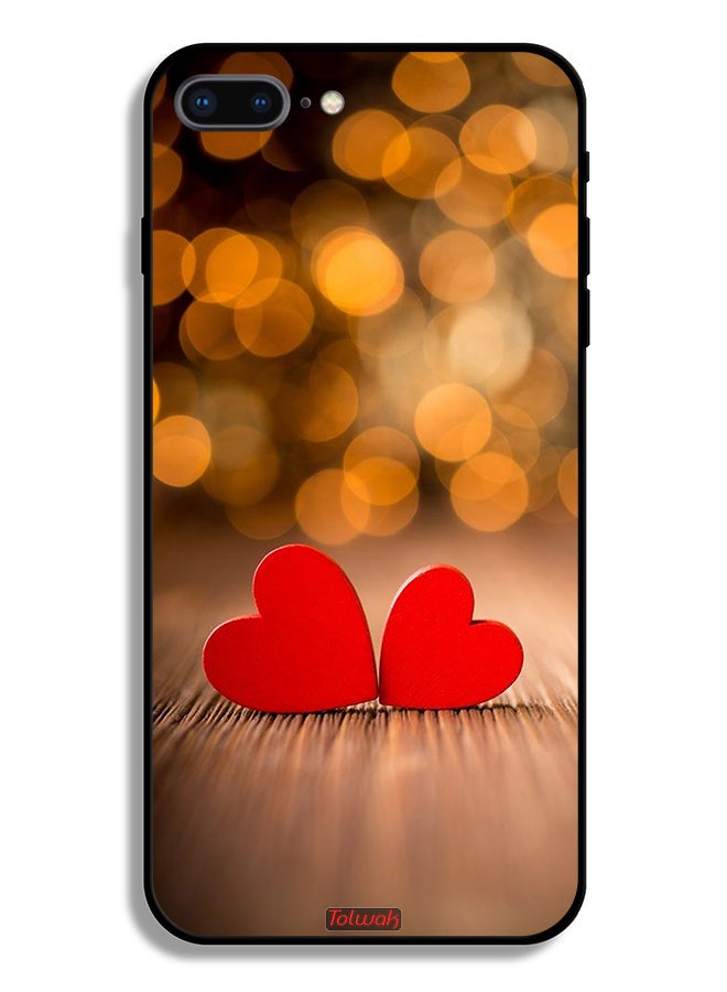Tolwak Apple iPhone 7 Plus Protective Case Two Beautiful Hearts - Image 2