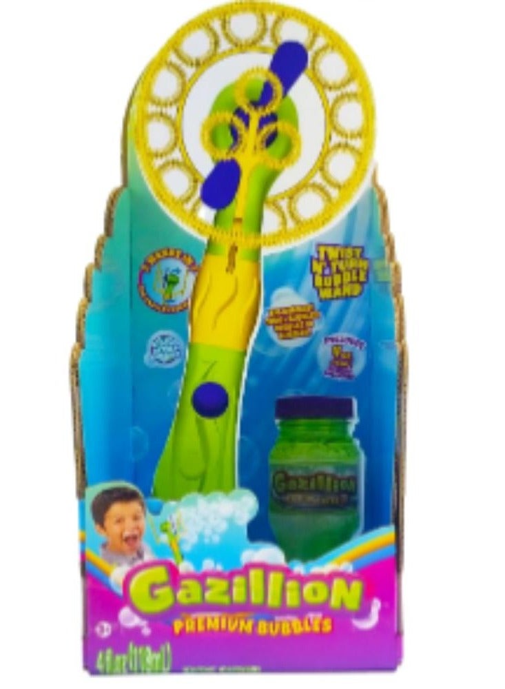 Gazillion Bubble Twist N Turn Wand Battery Operated | Toy Bubble for Party, Outdoor Play | Gift for Kids and Adults - Image 1