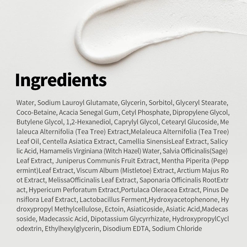 1.618 Korean Foam Face Wash - pH 6.5 Balanced Tea Tree Cleanser â€“ Salicylic Acid & Plant-Based Formula for Blemish-Prone, Oily Skin | 5.07 oz - Image 5